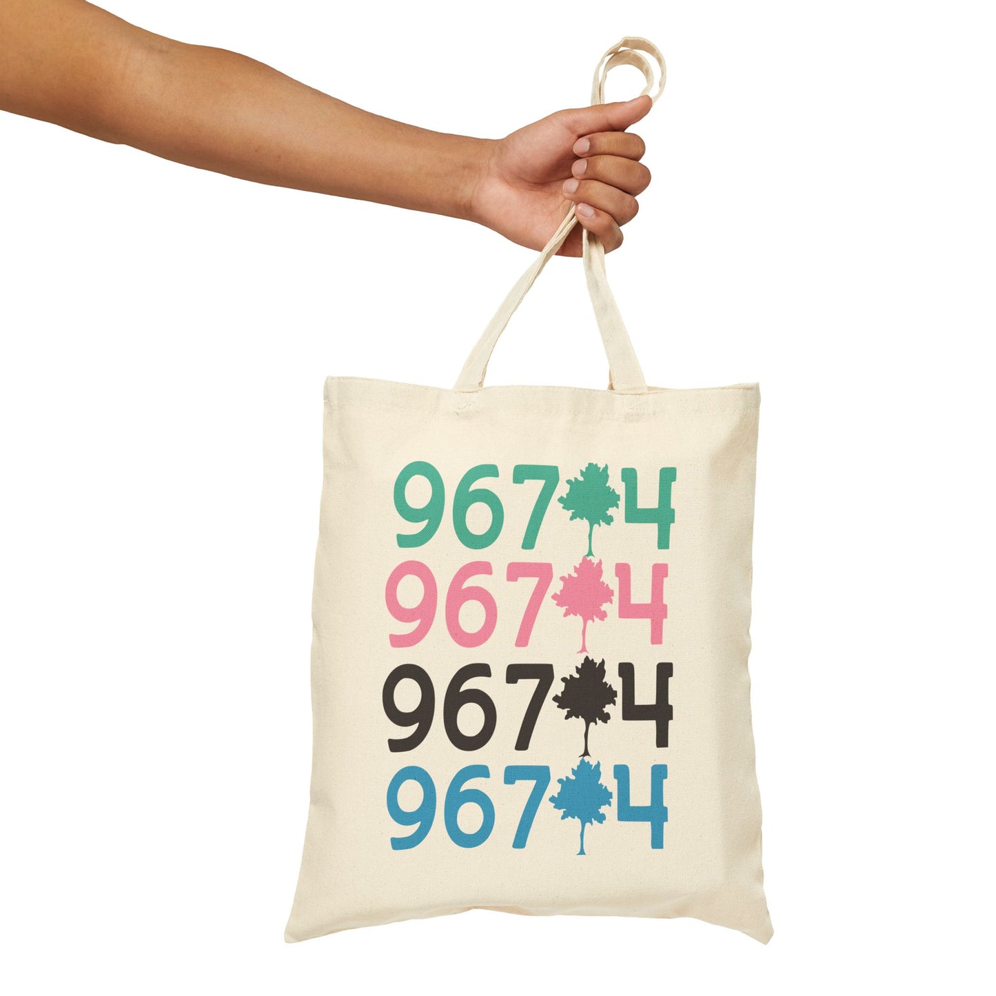 967TREE4 Eco Friendly Cotton Canvas Tote Bag ~ Kalakoa