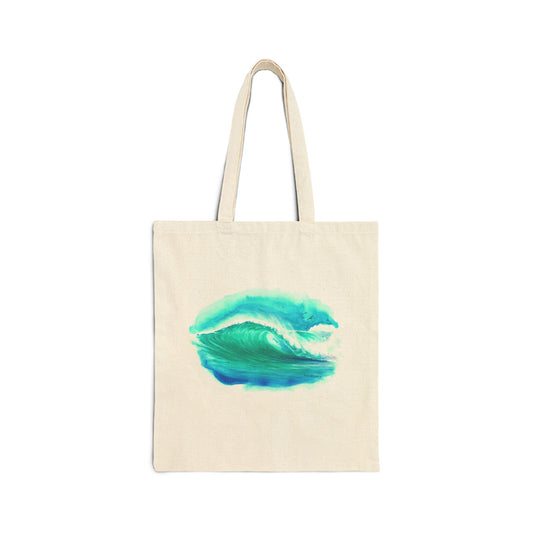Nalu’hai ~ Breaking Waves by Patrick Ching – Eco Friendly Cotton Canvas Tote Bag