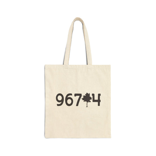 967TREE4 Eco Friendly Cotton Canvas Tote Bag ~ Black